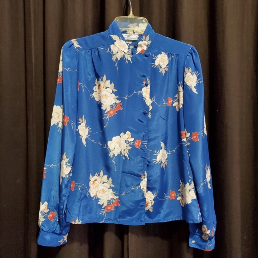 Jonathan Martin Blouse Sz. 8 (medium) Unique, artist, vintage 80's